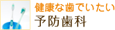 健康な歯でいたい：予防歯科